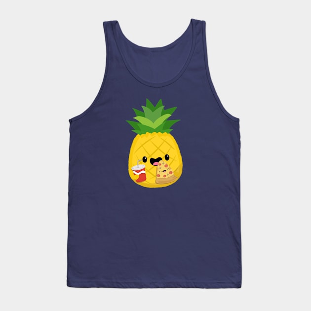 Pineapple + Pizza = Perfection Tank Top by FunUsualSuspects